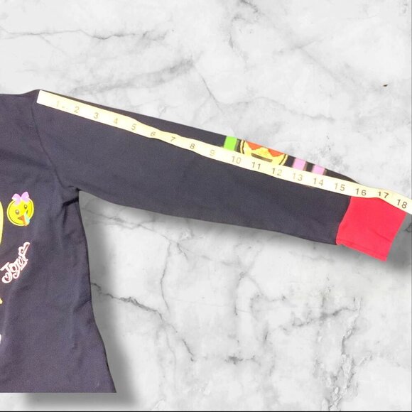 Jojo Siwa Nickelodeon Girls Hoodie S 6/6X Blue With Colorful Graphics & Pink Cuf - Picture 9 of 12